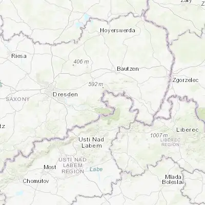 Map showing location of Sebnitz (50.975400, 14.275790)
