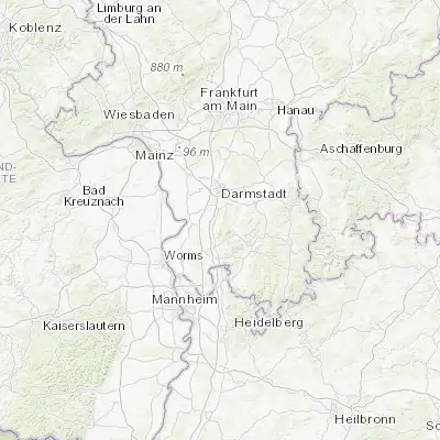 Map showing location of Seeheim-Jugenheim (49.765000, 8.651940)