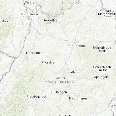 Map showing location of Sersheim (48.966670, 9.016670)