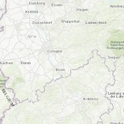 Map showing location of Siegburg (50.800190, 7.207690)