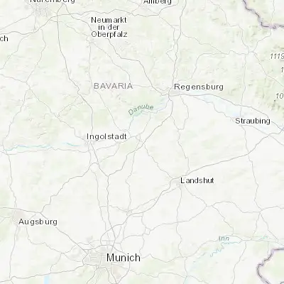 Map showing location of Siegenburg (48.754210, 11.848310)