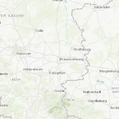Map showing location of Siegfriedviertel (52.288540, 10.532570)