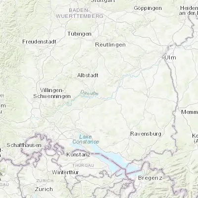 Map showing location of Sigmaringendorf (48.065860, 9.262080)