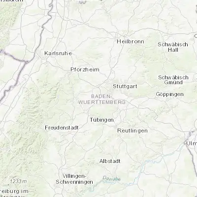 Map showing location of Sindelfingen (48.700000, 9.016670)