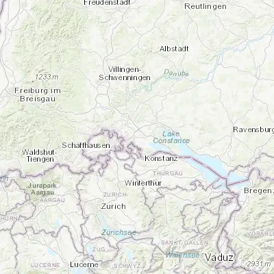 Map showing location of Singen (47.759350, 8.840300)