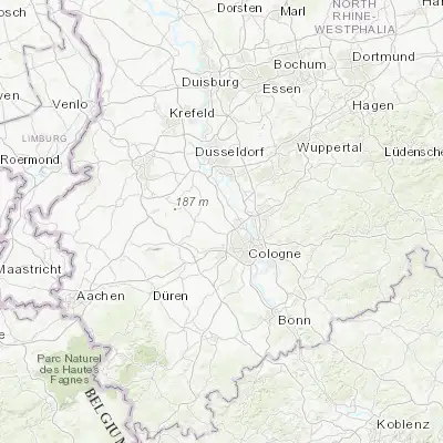 Map showing location of Sinnersdorf (51.024450, 6.817870)