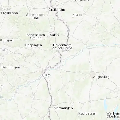 Map showing location of Sontheim an der Brenz (48.552350, 10.290970)