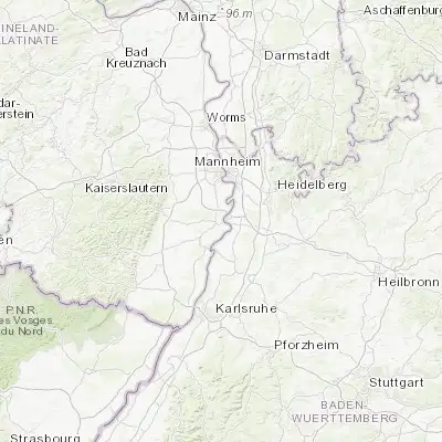 Map showing location of Speyer (49.320830, 8.431110)