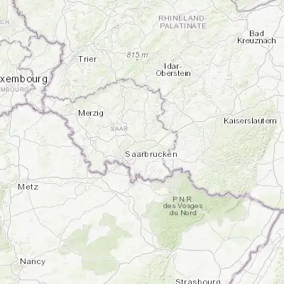 Map showing location of Spiesen-Elversberg (49.316670, 7.133330)
