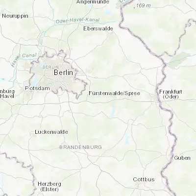 Map showing location of Spreenhagen (52.343250, 13.876630)