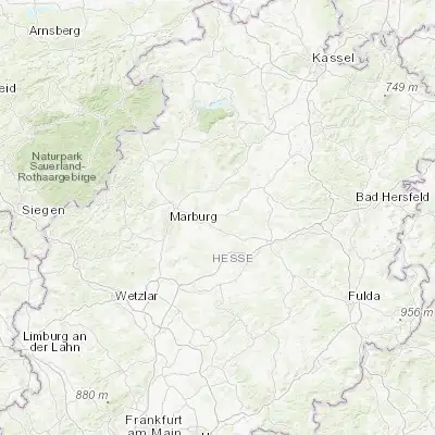 Map showing location of Stadtallendorf (50.822610, 9.012940)