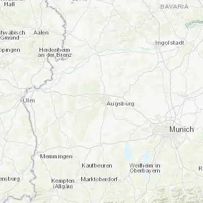 Map showing location of Stadtbergen (48.366410, 10.846360)