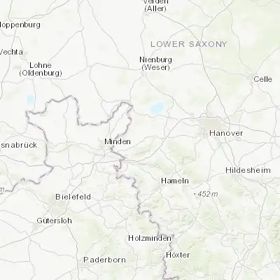 Map showing location of Stadthagen (52.323330, 9.203110)
