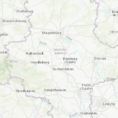 Map showing location of Staßfurt (51.851860, 11.585080)