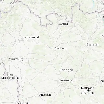Map showing location of Stegaurach (49.865430, 10.843850)