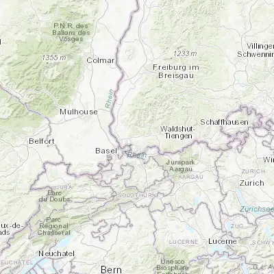 Map showing location of Steinen (47.644460, 7.739140)