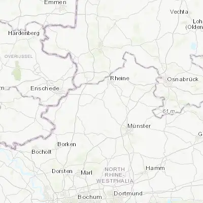 Map showing location of Steinfurt (52.150450, 7.336640)