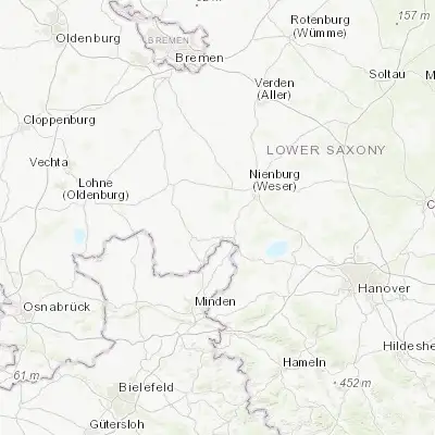 Map showing location of Steyerberg (52.570170, 9.024230)