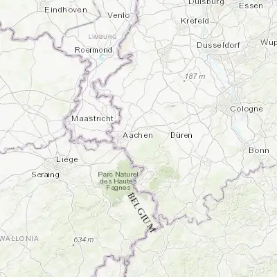 Map showing location of Stolberg (50.773680, 6.225950)