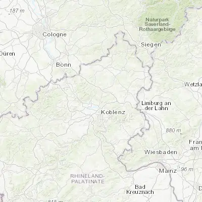 Map showing location of Stromberg (50.457790, 7.600410)