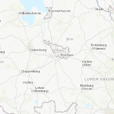 Map showing location of Stuhr (53.033330, 8.750000)