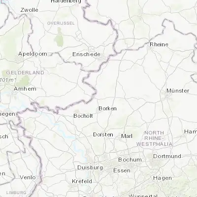 Map showing location of Südlohn (51.933330, 6.866670)