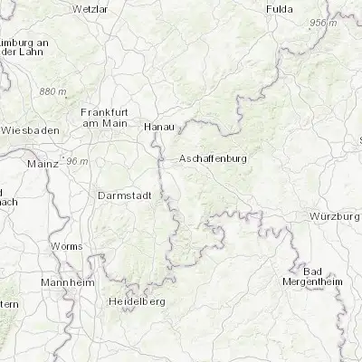 Map showing location of Sulzbach am Main (49.911490, 9.153150)