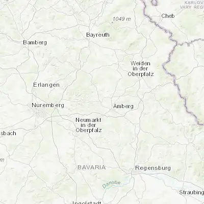 Map showing location of Sulzbach-Rosenberg (49.501260, 11.745980)