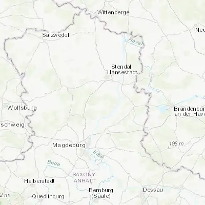 Map showing location of Tangerhütte (52.435300, 11.807240)