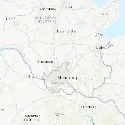 Map showing location of Tangstedt (53.733330, 10.083330)