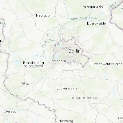 Map showing location of Teltow (52.403100, 13.260140)