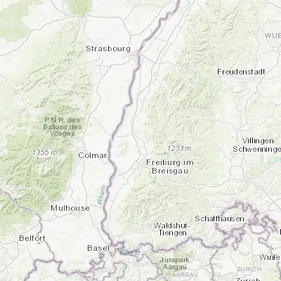 Map showing location of Teningen (48.129520, 7.812050)