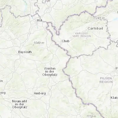Map showing location of Tirschenreuth (49.882630, 12.331120)