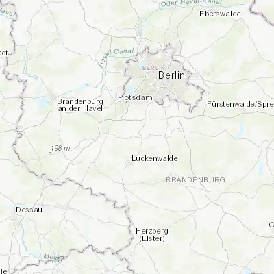 Map showing location of Trebbin (52.216750, 13.224960)