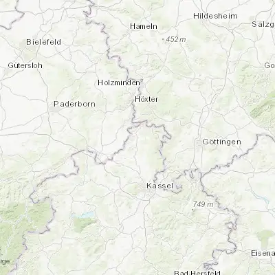 Map showing location of Trendelburg (51.574080, 9.420950)