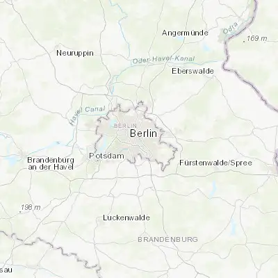 Map showing location of Alt-Treptow (52.488630, 13.458600)