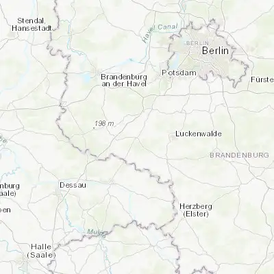 Map showing location of Treuenbrietzen (52.097540, 12.872580)