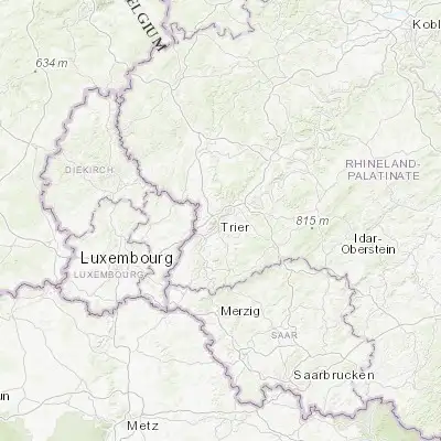 Map showing location of Trier (49.755650, 6.639350)