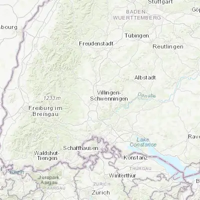 Map showing location of Trossingen (48.076670, 8.644090)