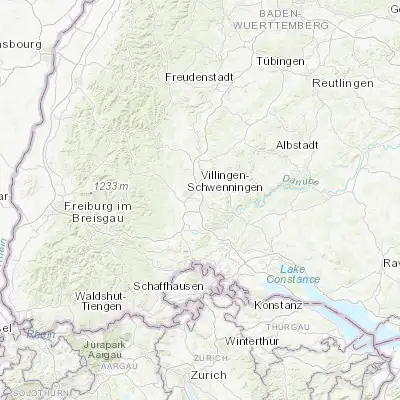 Map showing location of Tuningen (48.033330, 8.600000)