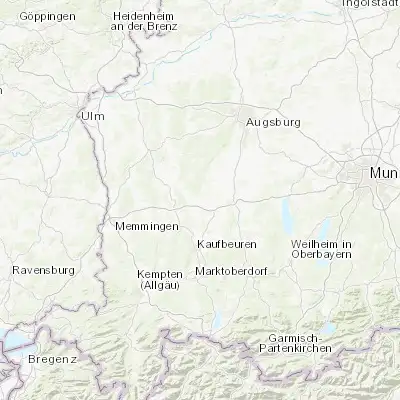 Map showing location of Türkheim (48.064010, 10.641560)