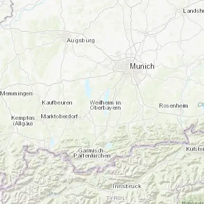 Map showing location of Tutzing (47.909380, 11.280300)