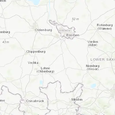 Map showing location of Twistringen (52.799260, 8.641630)