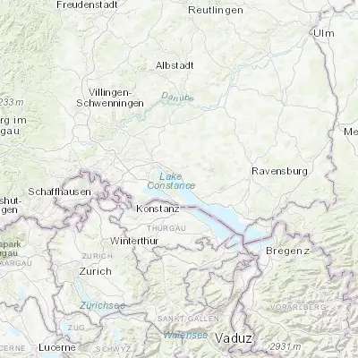 Map showing location of Überlingen (47.769770, 9.171360)
