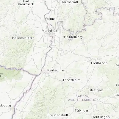 Map showing location of Ubstadt-Weiher (49.162960, 8.631650)