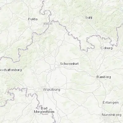 Map showing location of Üchtelhausen (50.091840, 10.268610)