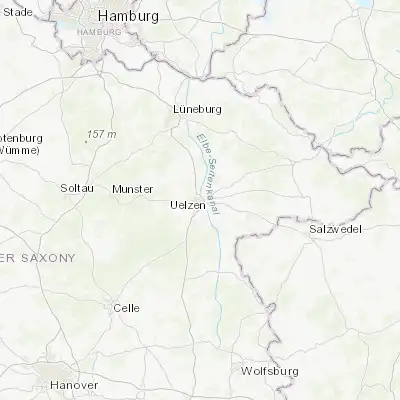 Map showing location of Uelzen (52.965720, 10.561110)