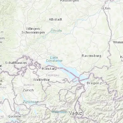 Map showing location of Uhldingen-Mühlhofen (47.733330, 9.250000)