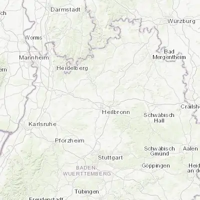 Map showing location of Untereisesheim (49.211110, 9.201940)
