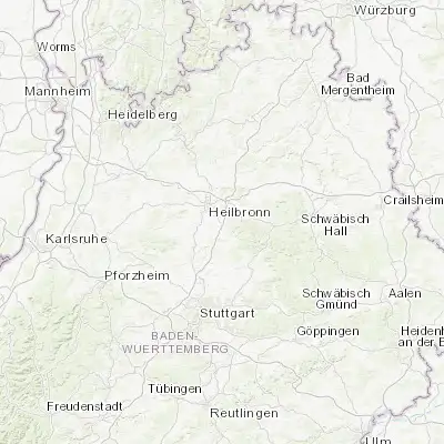 Map showing location of Untergruppenbach (49.089400, 9.275160)